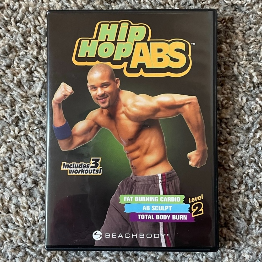 Hip Hop ABS 2 DVDs Fat Burning Cardio, AB Sculpt Total Body Burn Level 2